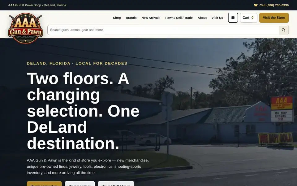 AAA Gun & Pawn website