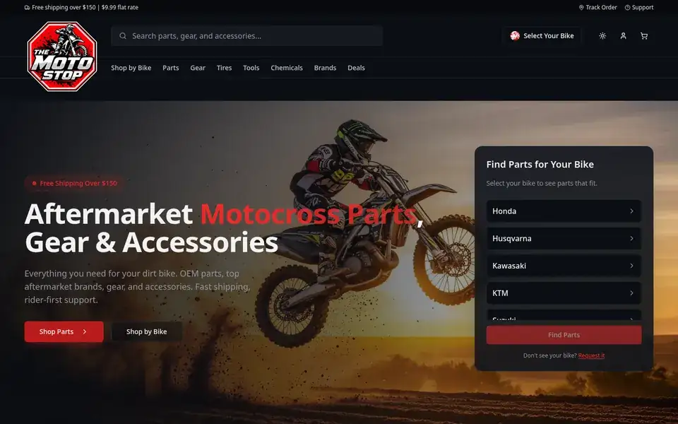 MotoStopMX website